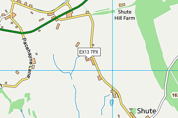 EX13 7PX map - OS VectorMap District (Ordnance Survey)