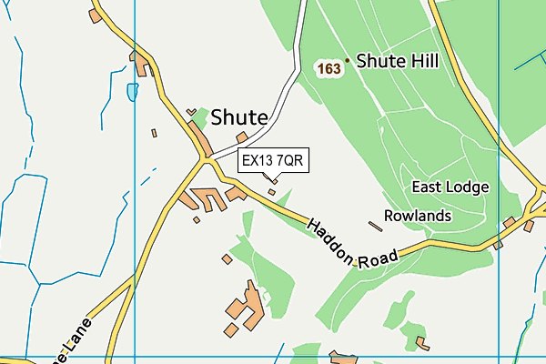 Shute Community Primary School map (EX13 7QR) - OS VectorMap District (Ordnance Survey)