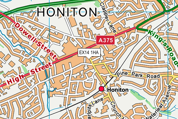 Map of BCNX HONITON LTD at district scale