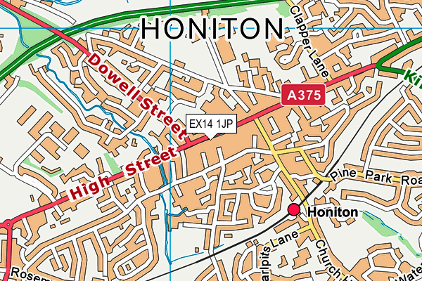Map of BESTS OF HONITON LIMITED at district scale