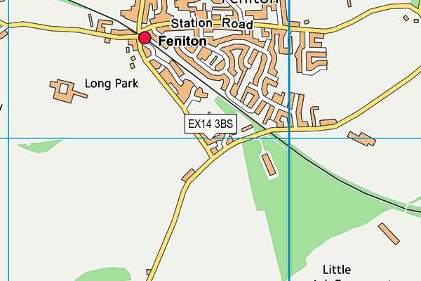 EX14 3BS map - OS VectorMap District (Ordnance Survey)