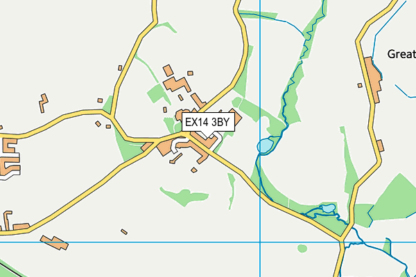 EX14 3BY map - OS VectorMap District (Ordnance Survey)