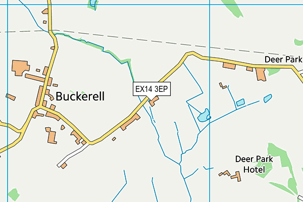 EX14 3EP map - OS VectorMap District (Ordnance Survey)