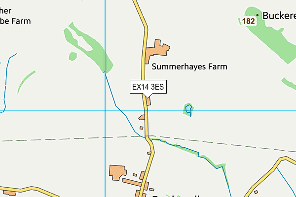 EX14 3ES map - OS VectorMap District (Ordnance Survey)