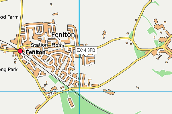 EX14 3FD map - OS VectorMap District (Ordnance Survey)