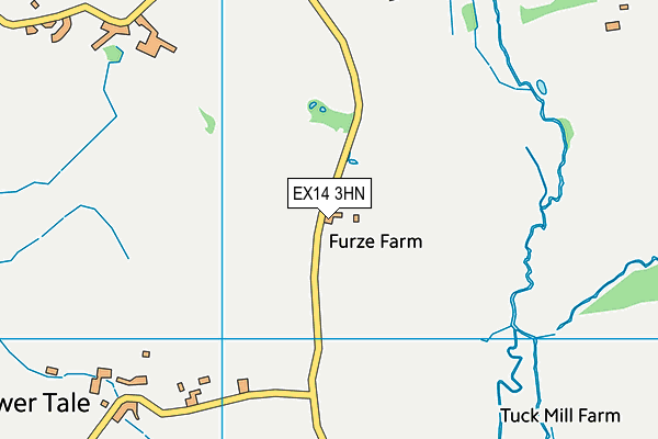 EX14 3HN map - OS VectorMap District (Ordnance Survey)