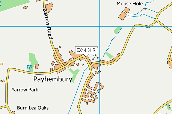 Payhembury Playing Fields map (EX14 3HR) - OS VectorMap District (Ordnance Survey)