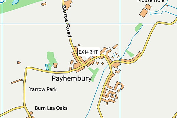 Payhembury C Of E Primary School map (EX14 3HT) - OS VectorMap District (Ordnance Survey)