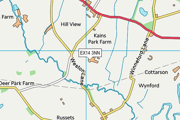 EX14 3NN map - OS VectorMap District (Ordnance Survey)