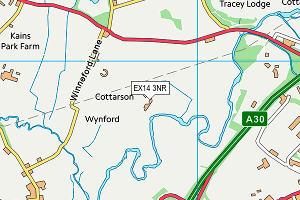 EX14 3NR map - OS VectorMap District (Ordnance Survey)