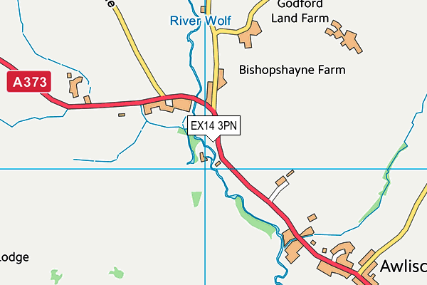 EX14 3PN map - OS VectorMap District (Ordnance Survey)