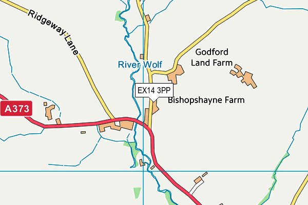 EX14 3PP map - OS VectorMap District (Ordnance Survey)