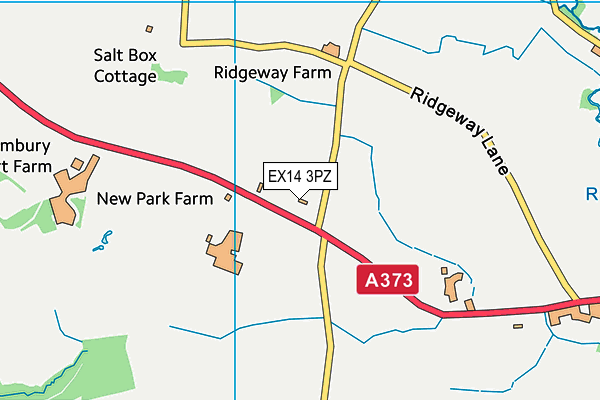 EX14 3PZ map - OS VectorMap District (Ordnance Survey)