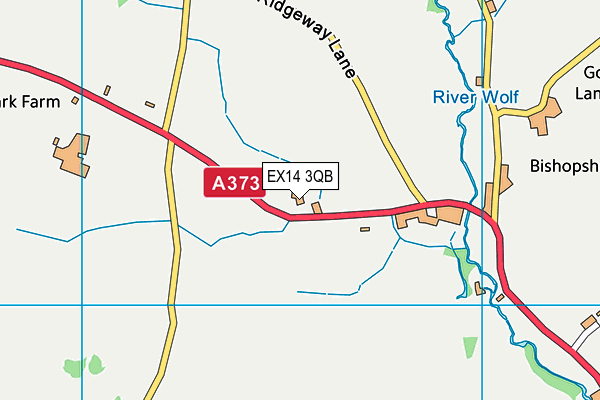 EX14 3QB map - OS VectorMap District (Ordnance Survey)