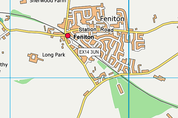 EX14 3UN map - OS VectorMap District (Ordnance Survey)