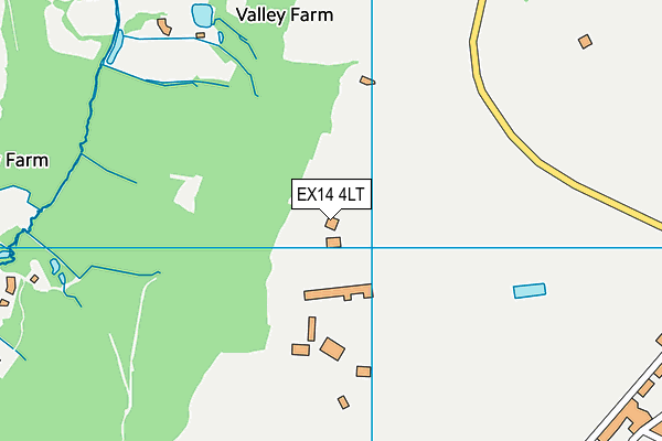 EX14 4LT map - OS VectorMap District (Ordnance Survey)