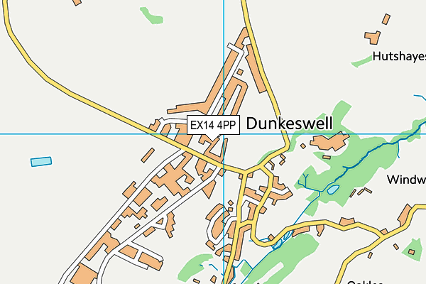 EX14 4PP map - OS VectorMap District (Ordnance Survey)