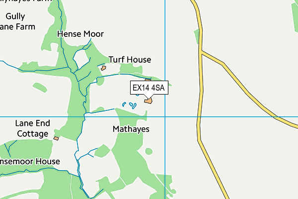 EX14 4SA map - OS VectorMap District (Ordnance Survey)
