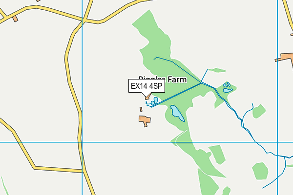 EX14 4SP map - OS VectorMap District (Ordnance Survey)