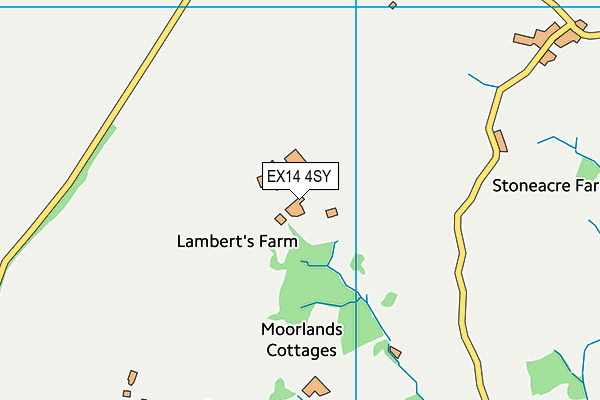 EX14 4SY map - OS VectorMap District (Ordnance Survey)