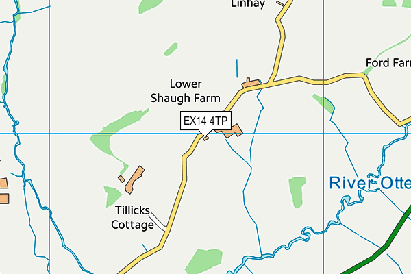 EX14 4TP map - OS VectorMap District (Ordnance Survey)