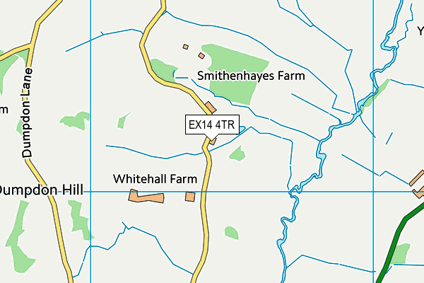 EX14 4TR map - OS VectorMap District (Ordnance Survey)