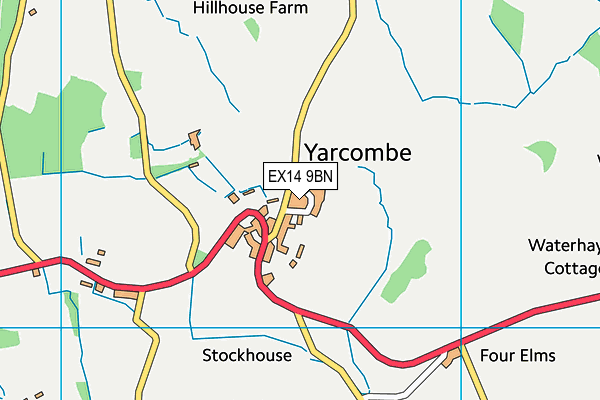 EX14 9BN map - OS VectorMap District (Ordnance Survey)