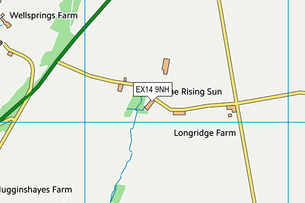 EX14 9NH map - OS VectorMap District (Ordnance Survey)