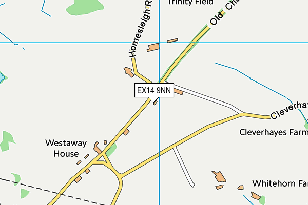 EX14 9NN map - OS VectorMap District (Ordnance Survey)