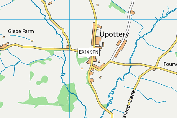EX14 9PN map - OS VectorMap District (Ordnance Survey)