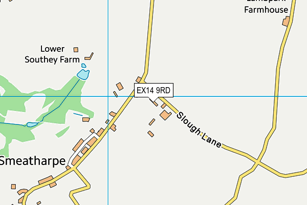 EX14 9RD map - OS VectorMap District (Ordnance Survey)