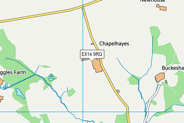 EX14 9RQ map - OS VectorMap District (Ordnance Survey)