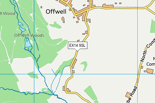 EX14 9SL map - OS VectorMap District (Ordnance Survey)