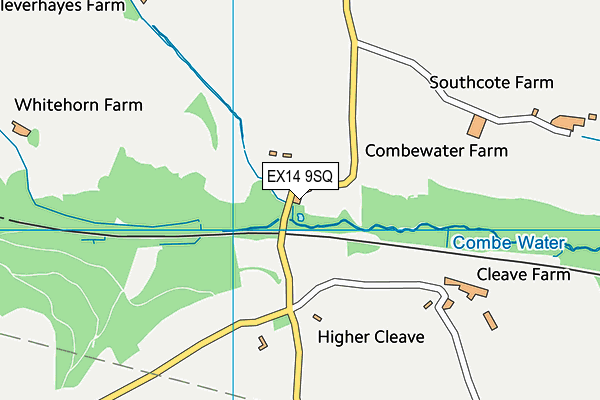 EX14 9SQ map - OS VectorMap District (Ordnance Survey)