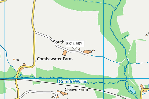 EX14 9SY map - OS VectorMap District (Ordnance Survey)