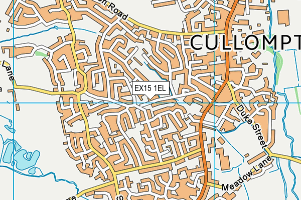 EX15 1EL map - OS VectorMap District (Ordnance Survey)