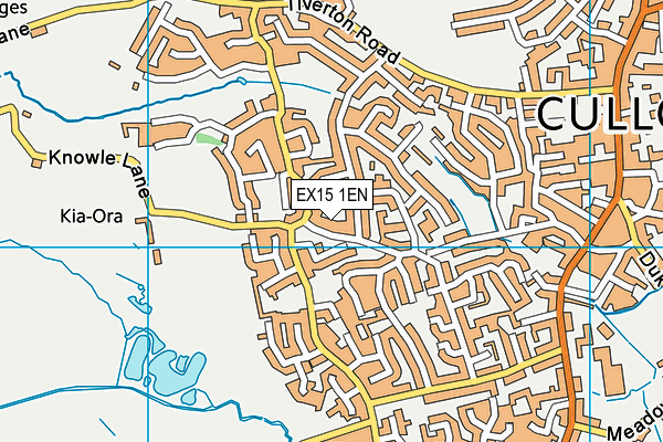 EX15 1EN map - OS VectorMap District (Ordnance Survey)