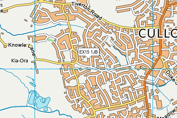 EX15 1JB map - OS VectorMap District (Ordnance Survey)