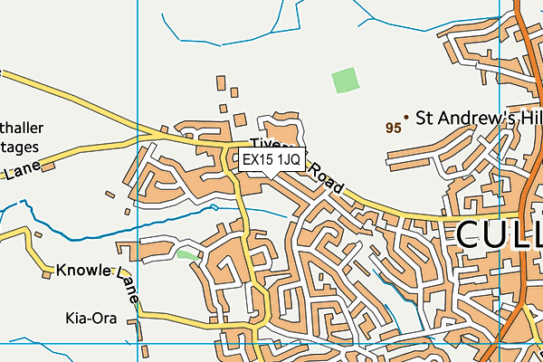 EX15 1JQ map - OS VectorMap District (Ordnance Survey)