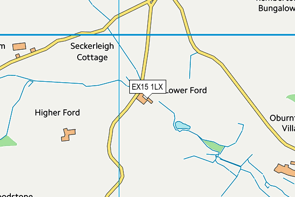 EX15 1LX map - OS VectorMap District (Ordnance Survey)