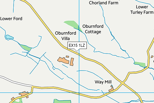 EX15 1LZ map - OS VectorMap District (Ordnance Survey)