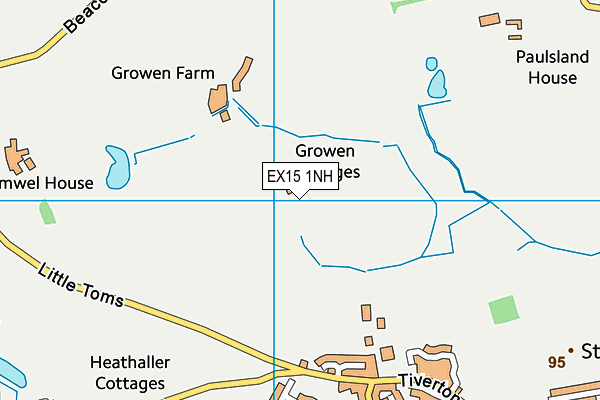 EX15 1NH map - OS VectorMap District (Ordnance Survey)