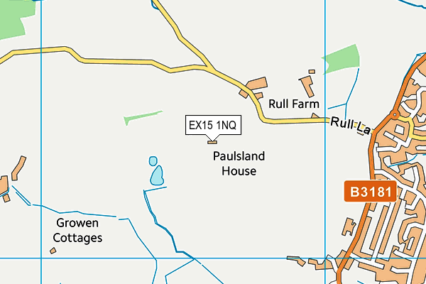 EX15 1NQ map - OS VectorMap District (Ordnance Survey)