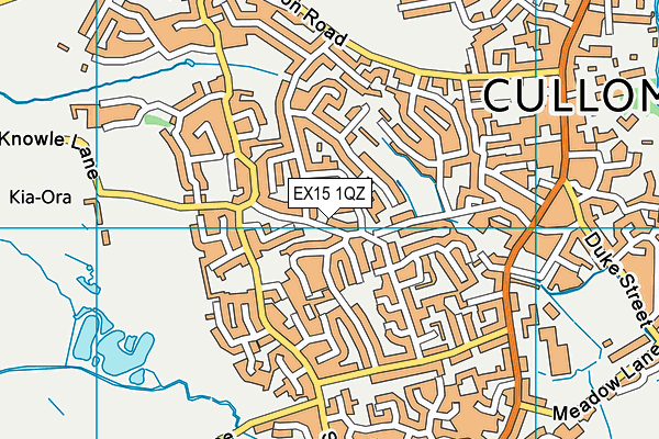 EX15 1QZ map - OS VectorMap District (Ordnance Survey)