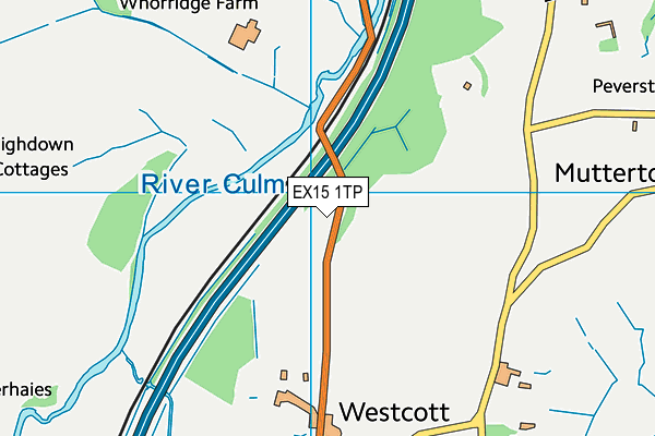 EX15 1TP map - OS VectorMap District (Ordnance Survey)