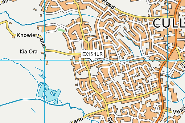 EX15 1UR map - OS VectorMap District (Ordnance Survey)