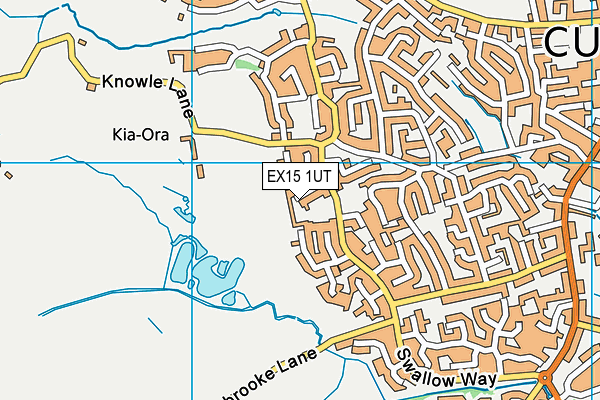 EX15 1UT map - OS VectorMap District (Ordnance Survey)