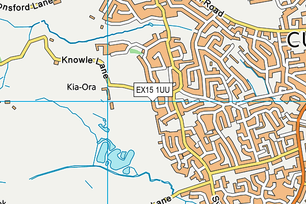 EX15 1UU map - OS VectorMap District (Ordnance Survey)