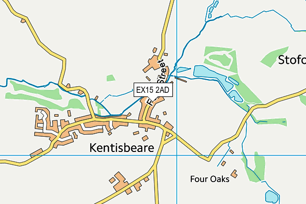 Kentisbeare Church of England Primary School map (EX15 2AD) - OS VectorMap District (Ordnance Survey)