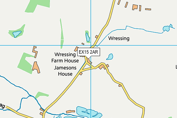 EX15 2AR map - OS VectorMap District (Ordnance Survey)